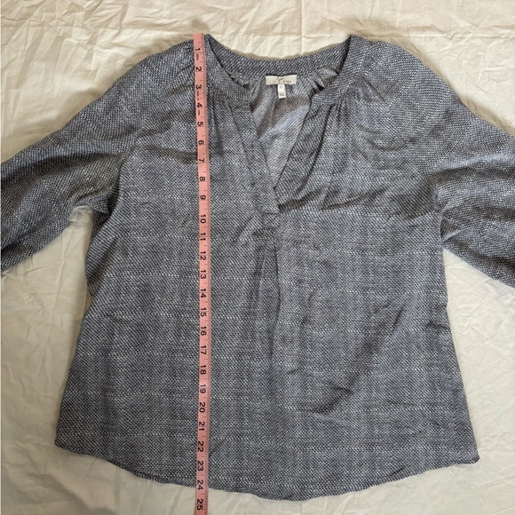 Joie Addie B 100% Silk Blouse Geometric Print Gray Size Extra Small - Picture 6 of 6